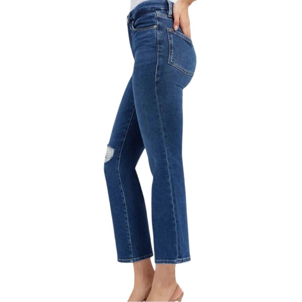 NWT Good American Good Legs Cropped Mini Boot Jeans Size 6/28 Retail $145 - Picture 3 of 6